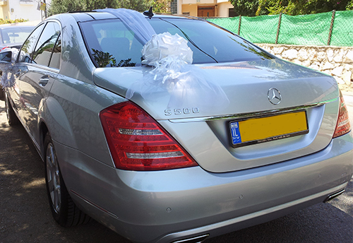 קישוטי רכב לחתונה